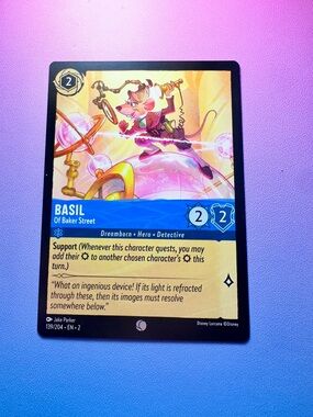 basil [great mouse detective] - 139/204 (common)— lorcana: rise of the floodborn
